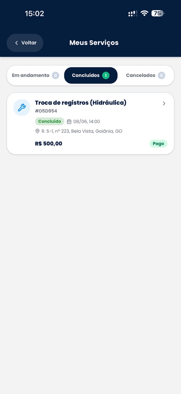 Chat + avaliação